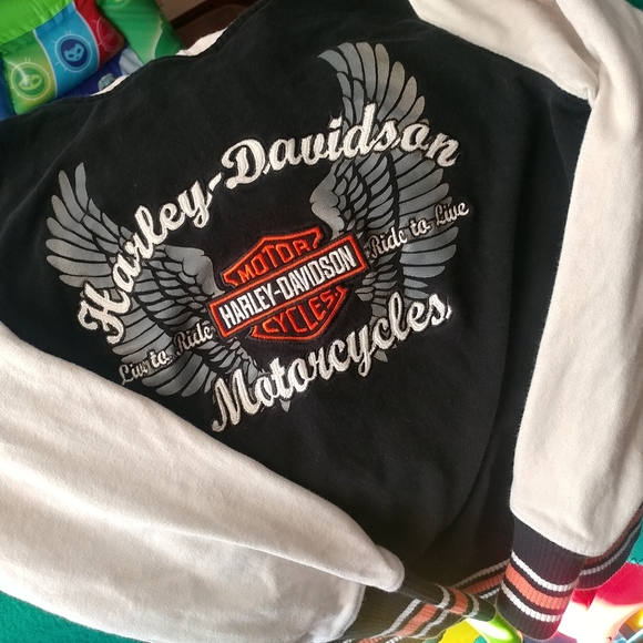 Women's Harley Davidson Zip up Jacket - Picture 2 of 8